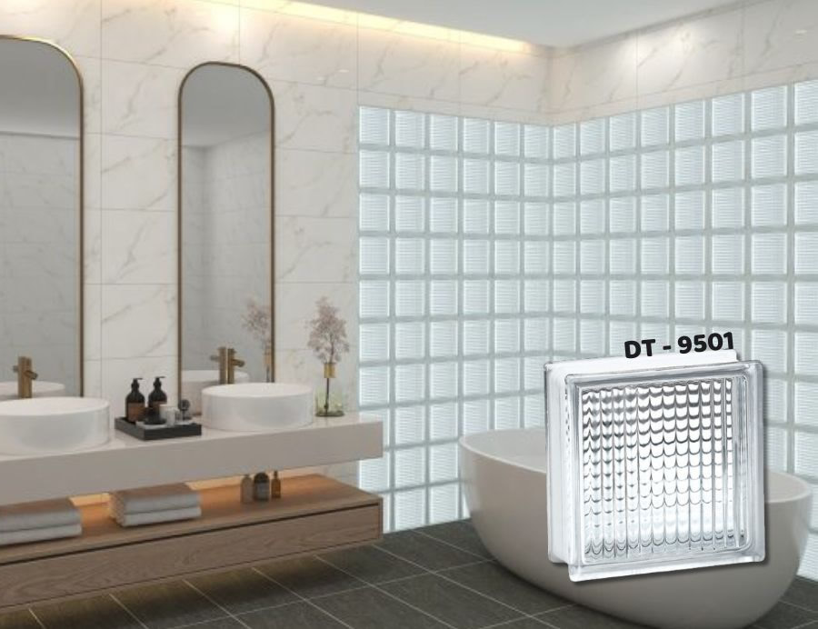 Gạch kính trong suốt lấy sáng Vinh Nghệ An